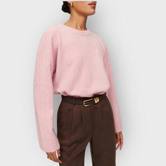 Reformation Pink Crew Neck Sweater - Picture 7 of 11